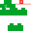 skin for green guy with Santa hat