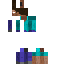 skin for Herobrine split in half