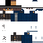 skin for Navy blue hoodie with black pants with black fedora