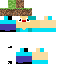 skin for Noob holding Grass Block