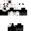 skin for Panda Cute Black And White Black White