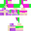 skin for pixelated green and pink