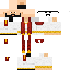 skin for Skin de gava  con toba blanca con rojo