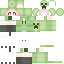 skin for Slim Green Girl Creeper Pink Hair