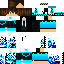 skin for The Black and white and light blue and purple