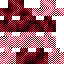 skin for weird  neon  red gradient