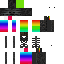 skin for Wither with raimbow bacground