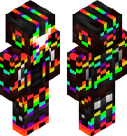 Glitch Knight Rainbow Dark Evil