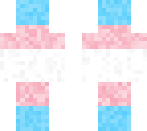 trans flag skin